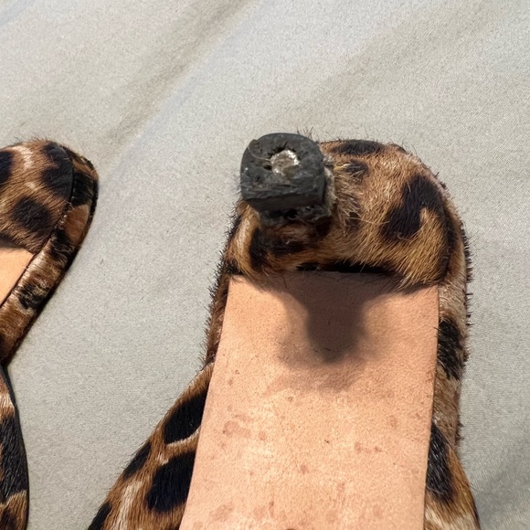 Loeffler Randall leopard pony hair mules. - Picture 5 of 6